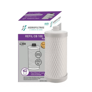 Refil Para Filtros 5" Com Rosca 1/2" Carbon Block CB 100