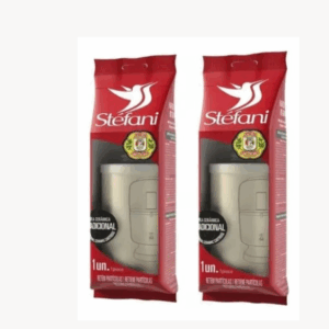 Kit 2 Vela P/filtro De Barro Stéfani São João Tradicional Co Cor Branco